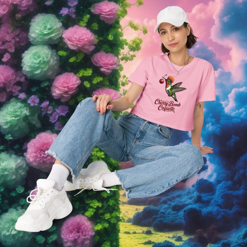 Cherry  Bomb Coquette Crop Top - Image 3
