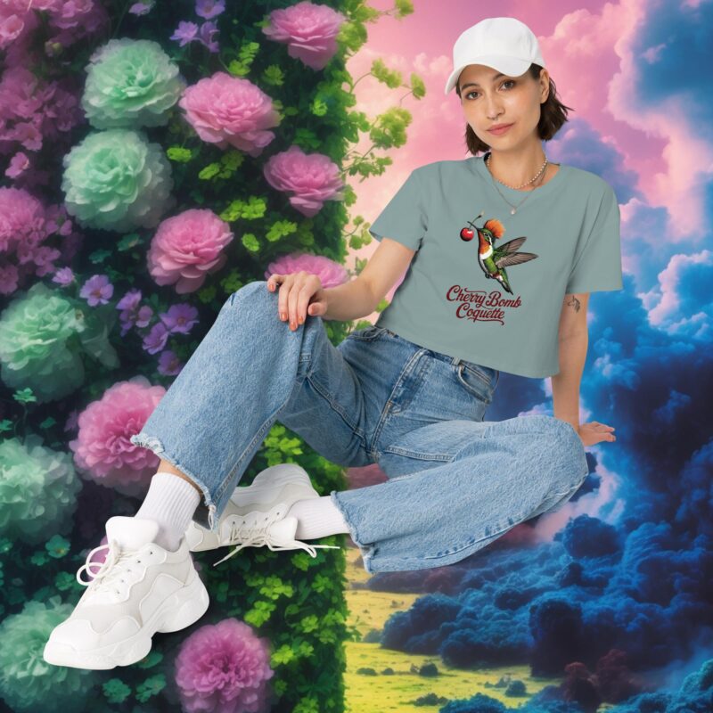 Cherry  Bomb Coquette Crop Top - Image 2